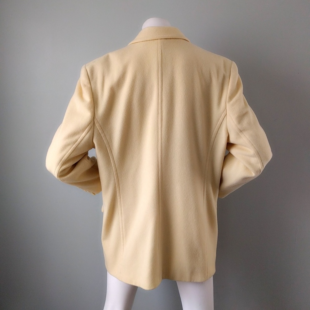 Mondi Easter Yellow Oversized Wool Blazer Coat 40 - image 6